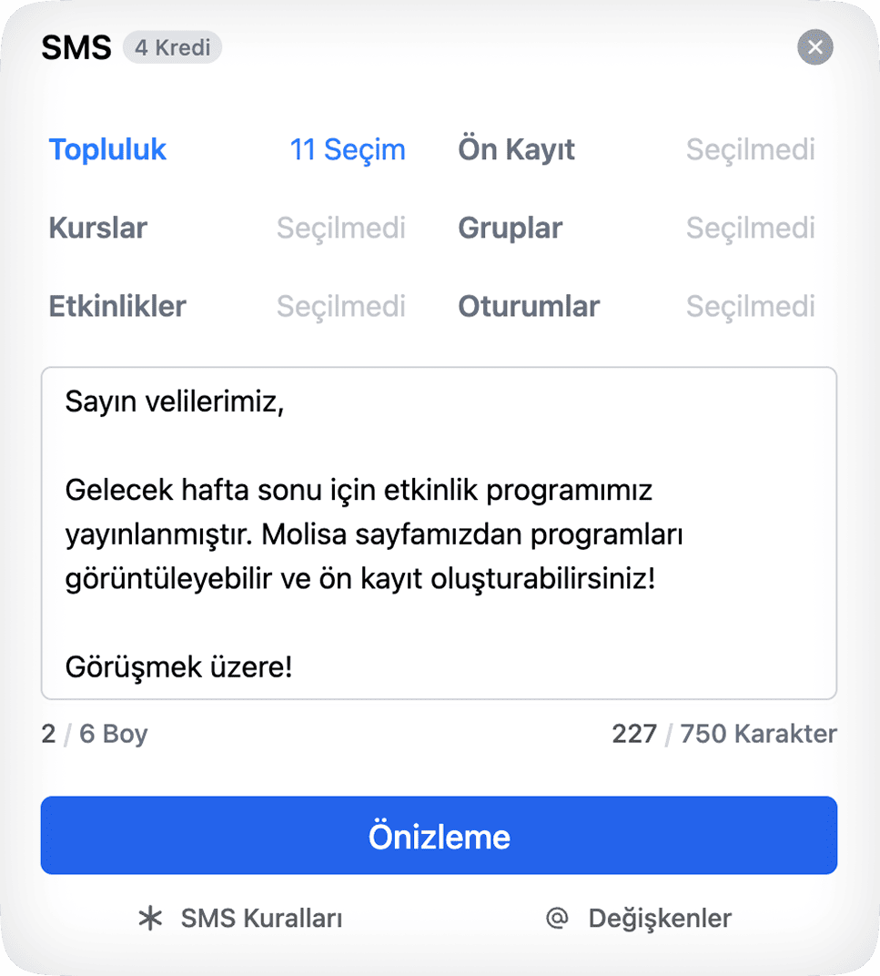 Send SMS